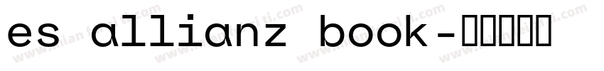 es allianz book字体转换